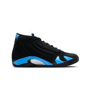 Jordan 14 Retro Lifestyle Sneakers Black University Blue Mens Black 487471